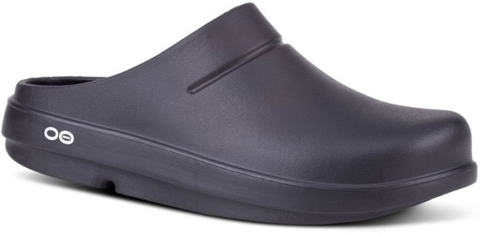 OOFOS Black OOCloog Recovery Clogs Memory Foam